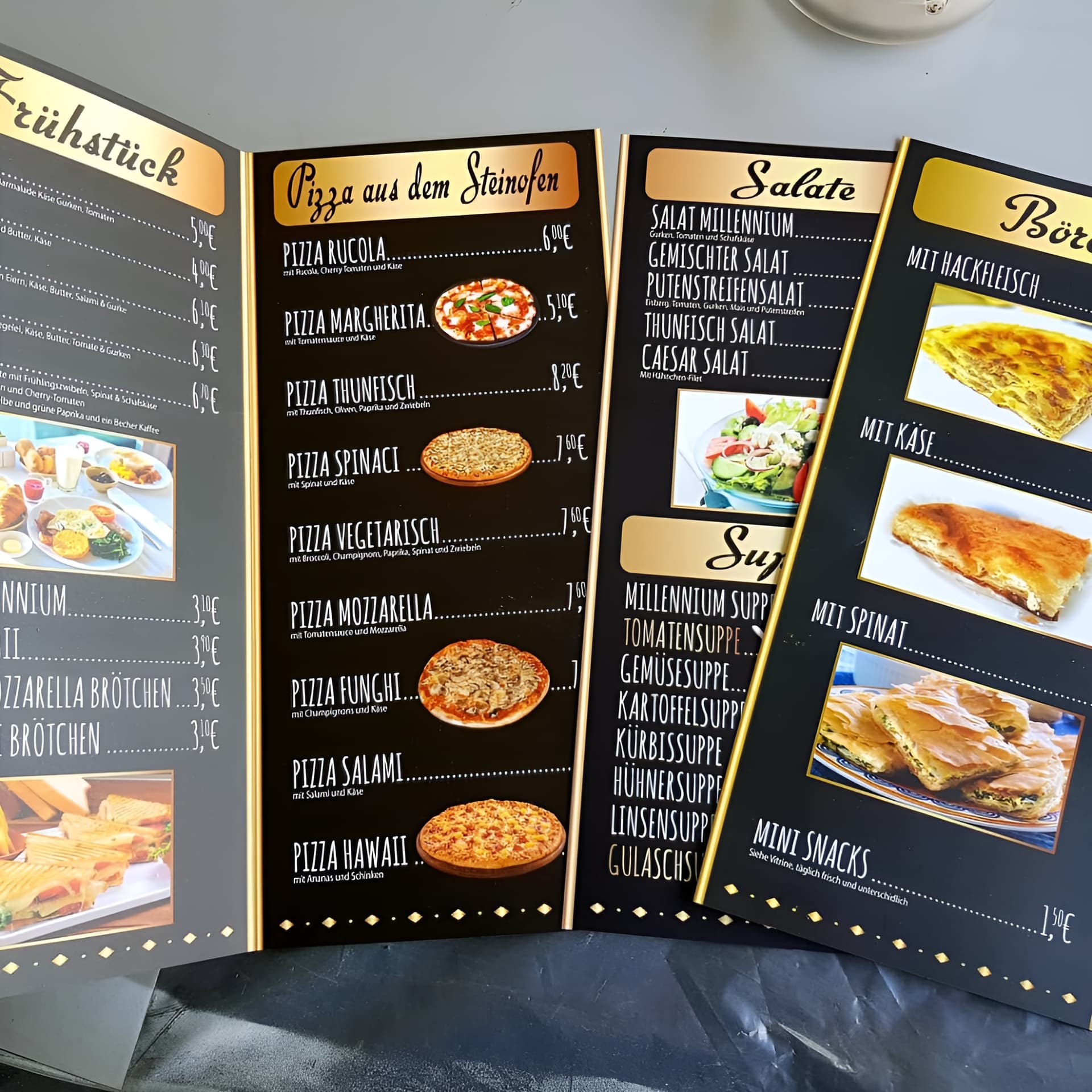 Waterproof Menu