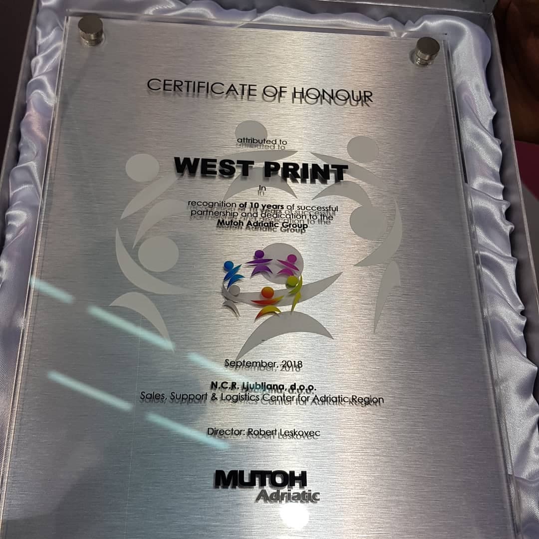 WestPrint awards